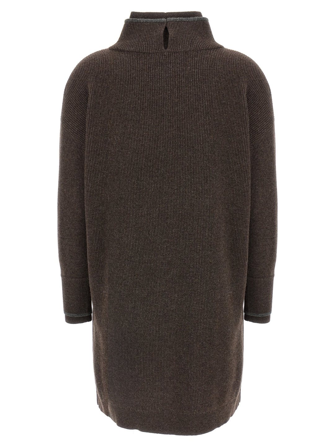 Brunello Cucinelli Double Layer Dress Dresses - Brown | dfbd017533b154411636d05925edd24e67a0012a