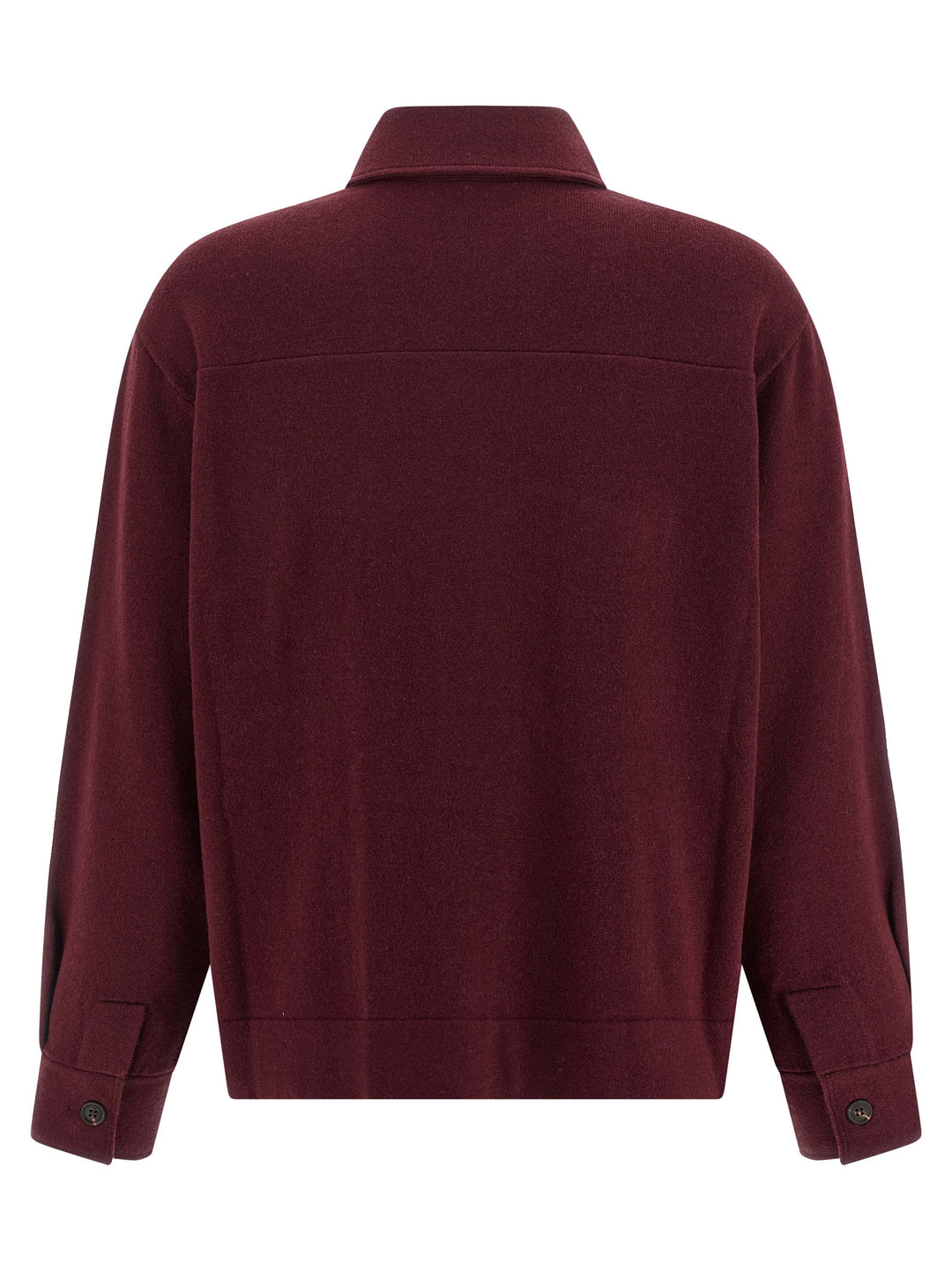 Brunello Cucinelli Knitted Shirt Shirt and Blouse - Bordeaux | 1073797c5ed80b3233a54109f3ba3272153096b0