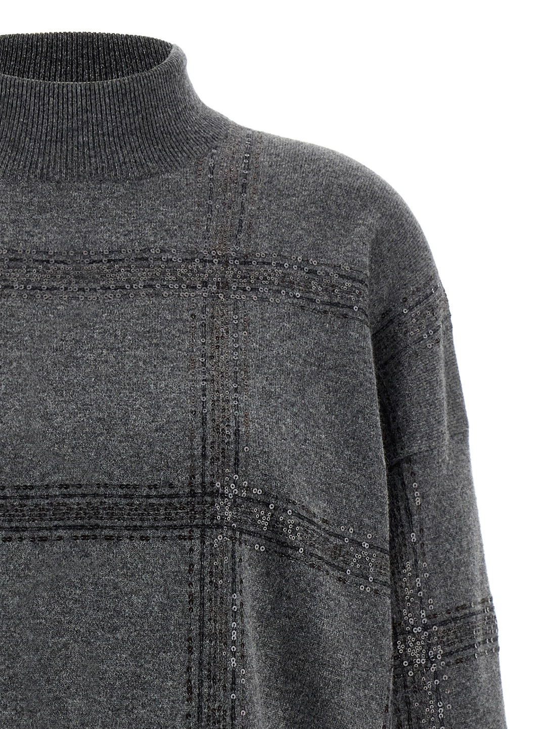 Brunello Cucinelli Turtle-Neck Sweater Sweaters and Cardigans - Gray | 32b05839212567b510628dbd37dc2bb31c9018e0