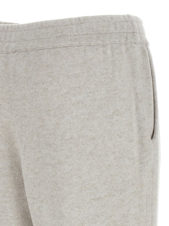 Knitted Joggers Pants Gray