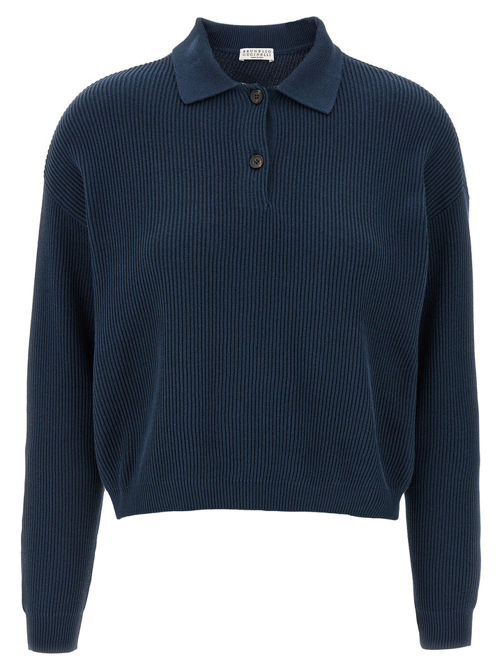 Ribbed Sweater Sweater, Cardigans Blue