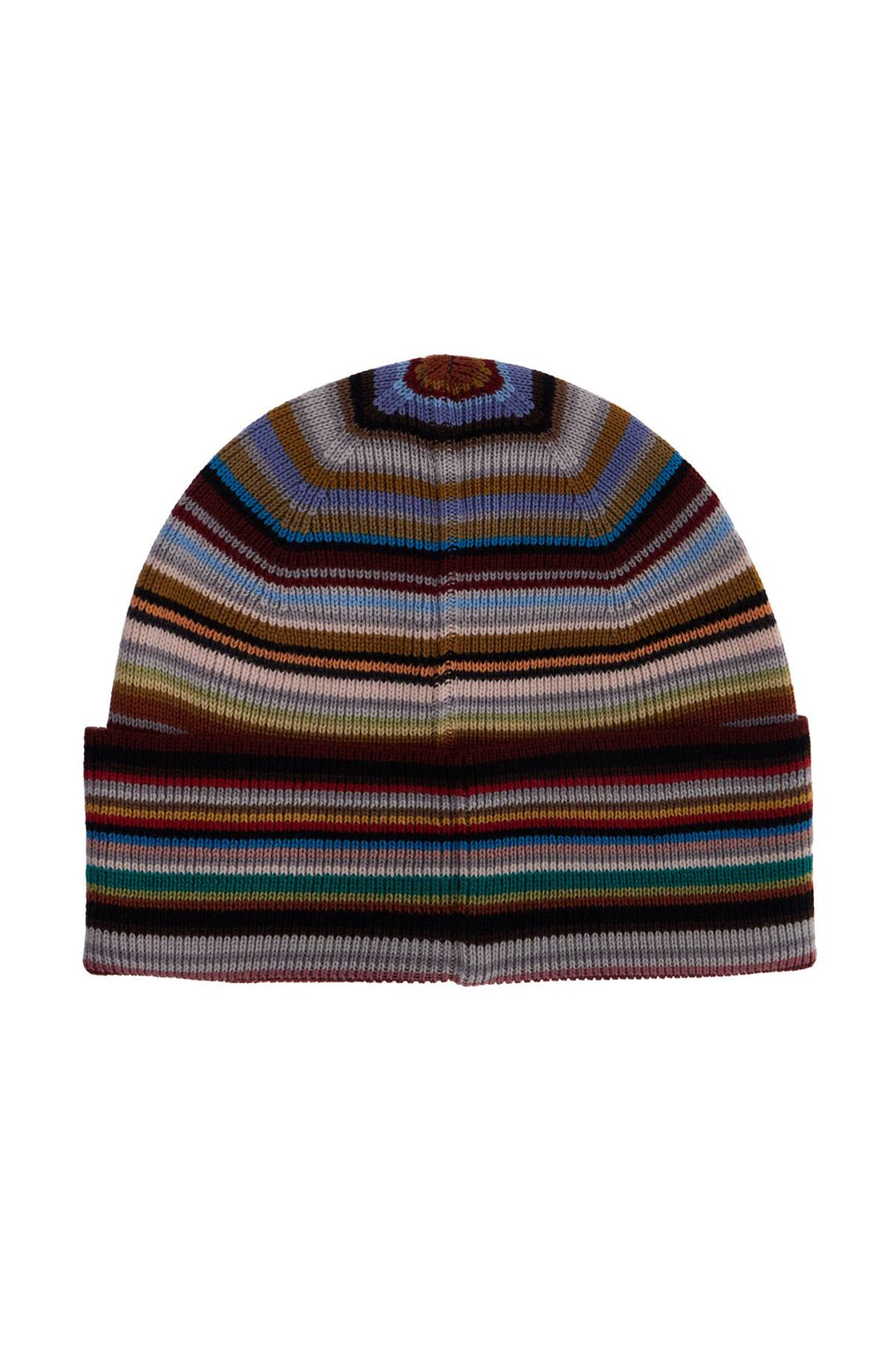 Cappello Beanie In Lana Vergine Signature Stripe