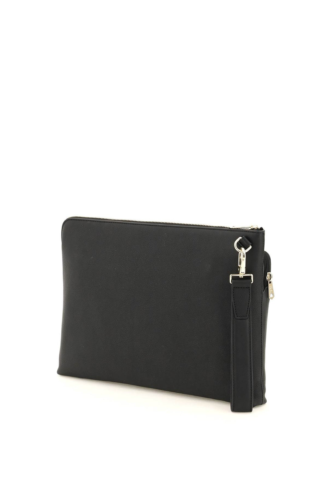 Signture Stripe Leather Pouch