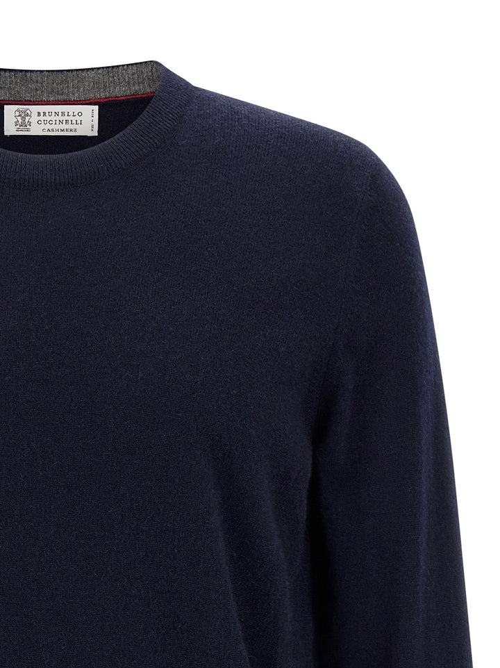 Brunello Cucinelli Cashmere Sweater Sweaters and Cardigans - Blue | 0ef85e0f0ca238abffa3e9b2b1eadf6cdad23988