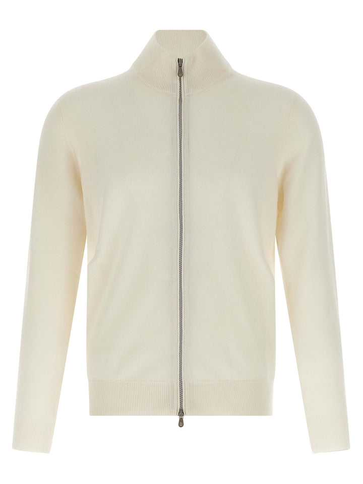 Brunello Cucinelli Cardigan Cashmere Sweaters and Cardigans - White | bbf06f29c96701e3ff13c57b22a30a899a9cb843