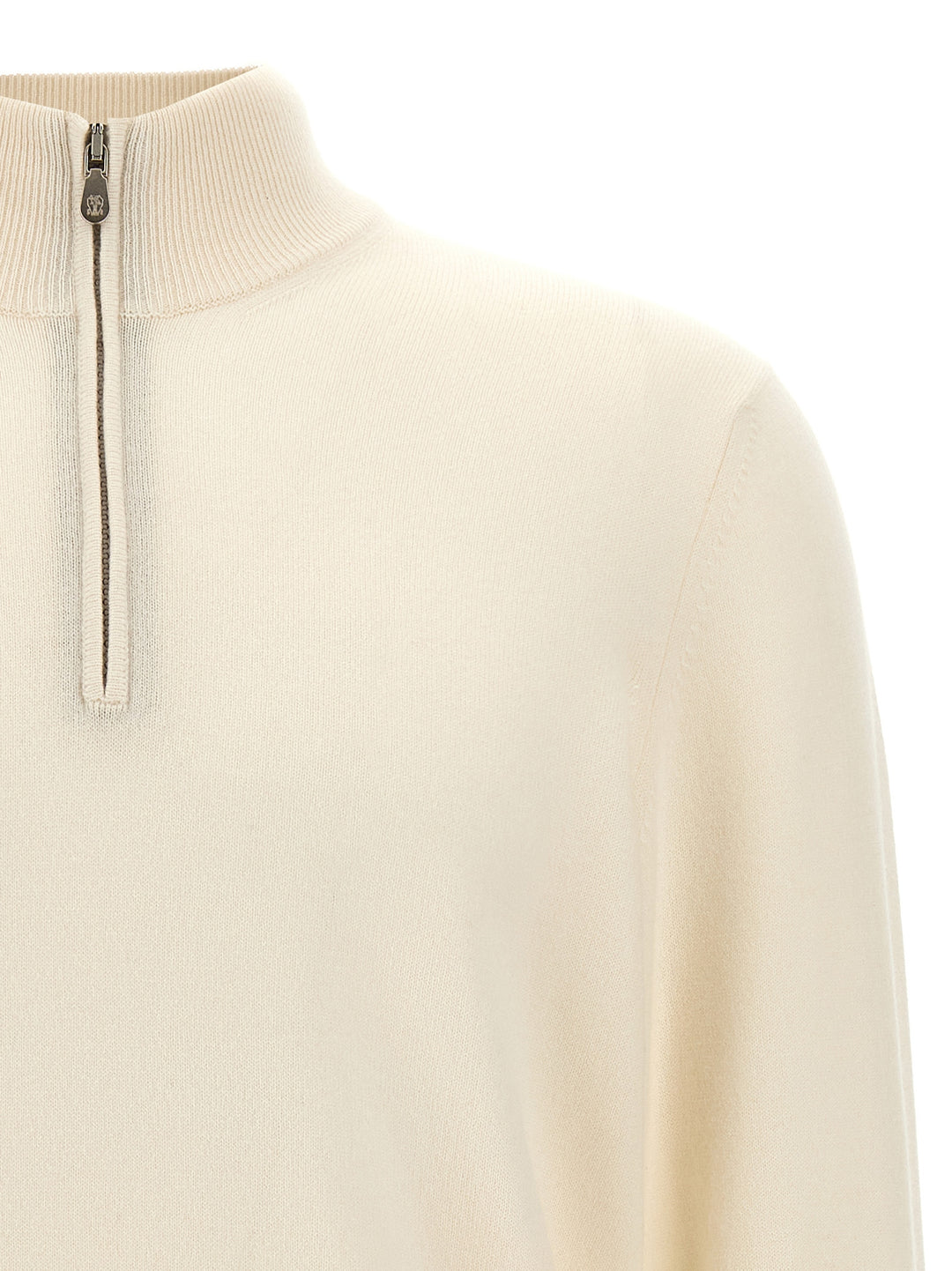 Brunello Cucinelli Cashmere Sweater Sweaters and Cardigans - White | 6250d725f64975df53258d2af117935bd7dd28fc
