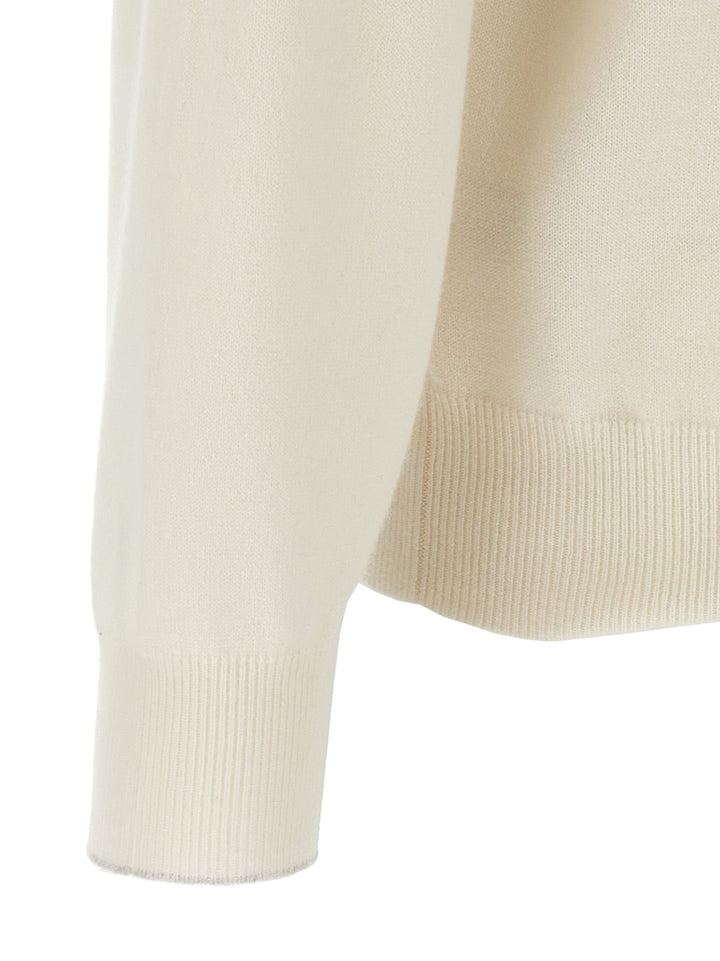 Brunello Cucinelli Cashmere Sweater Sweaters and Cardigans - White | f5638b6cff7455e0ab5fba91dc5833b83b1439eb
