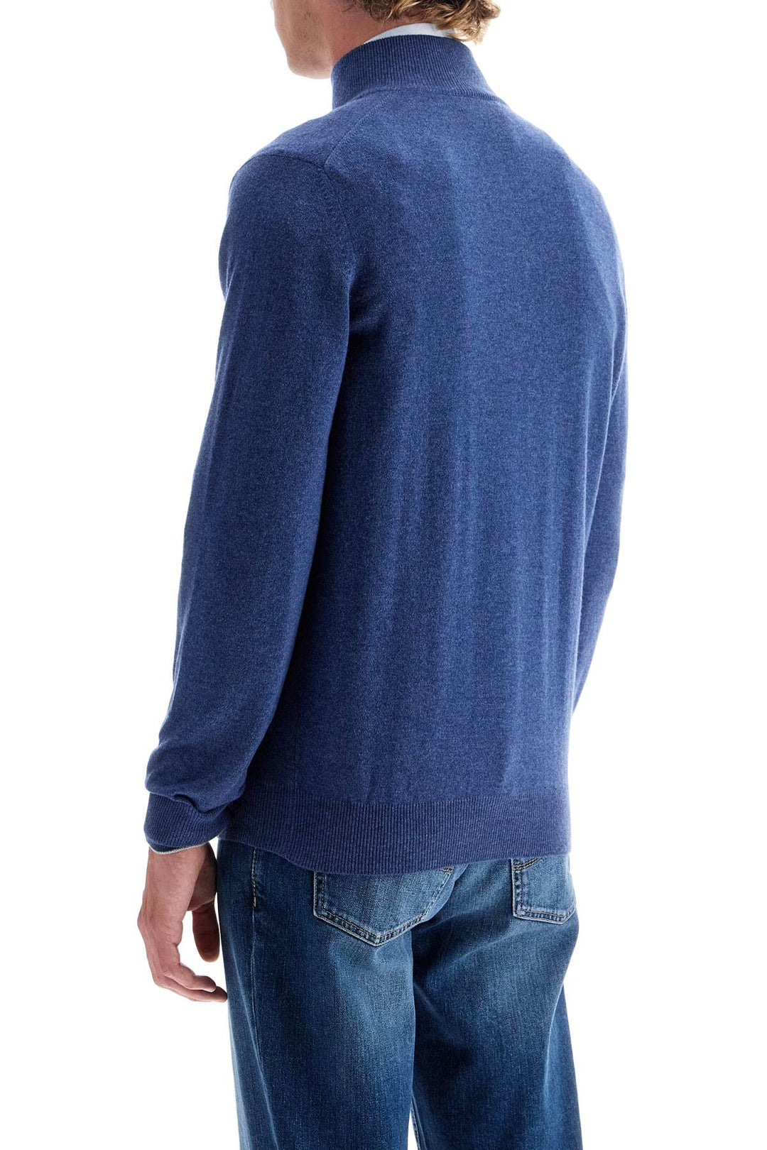 Pullover A Collo Alto In Cashmere