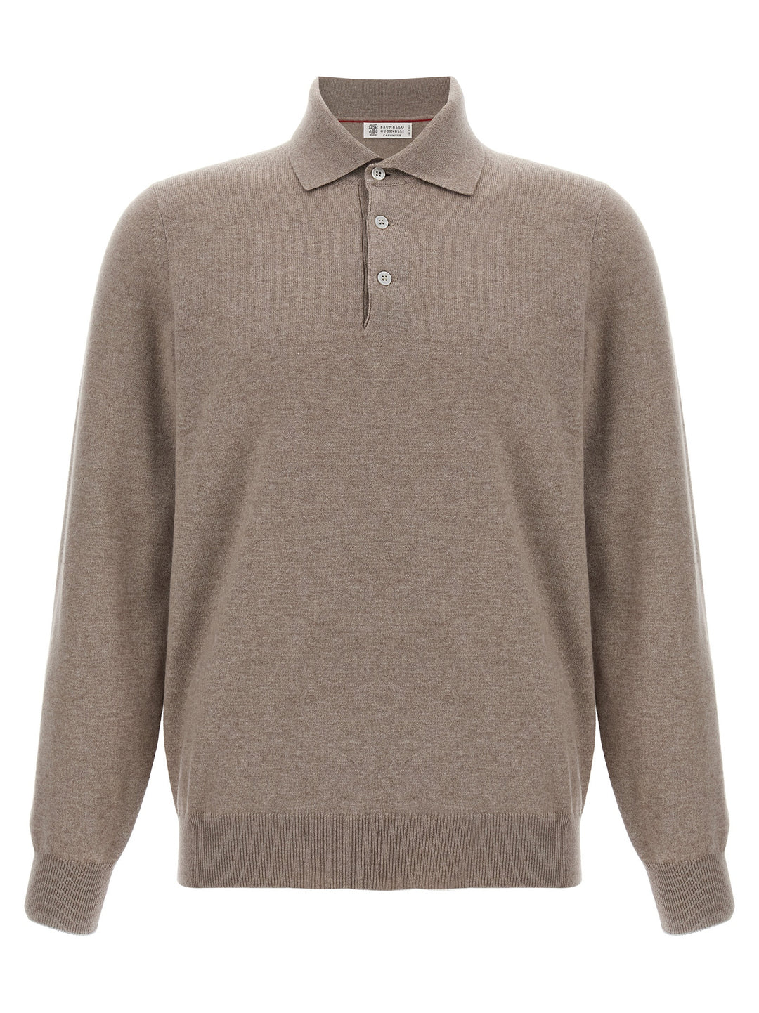 Brunello Cucinelli Cashmere  Shirt Polo - Beige | ae1fd7d304b468a915305eacc01708bfe085dce1