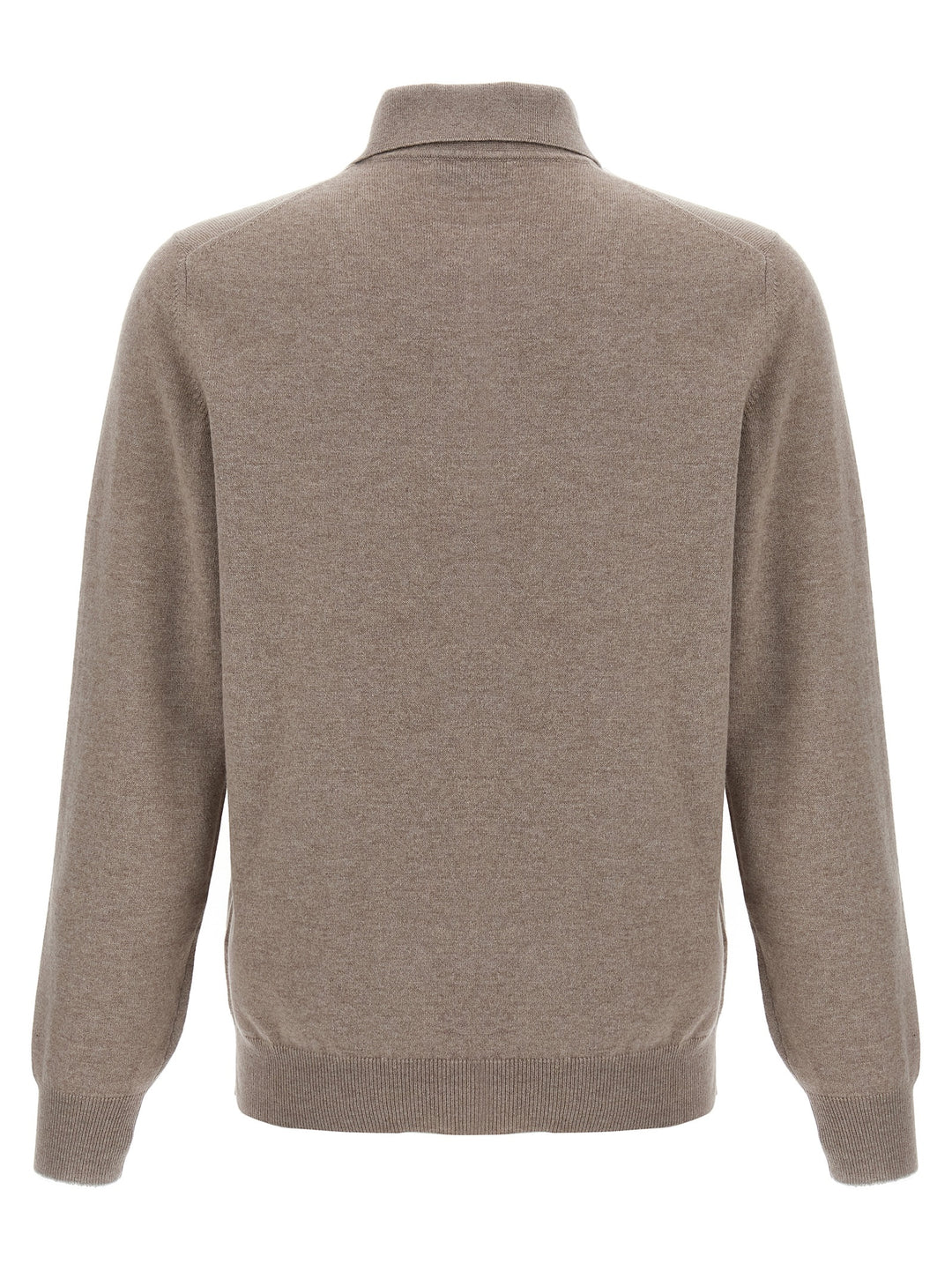 Brunello Cucinelli Cashmere  Shirt Polo - Beige | f7395d277d128ddf9ac854110a0424eff81add74