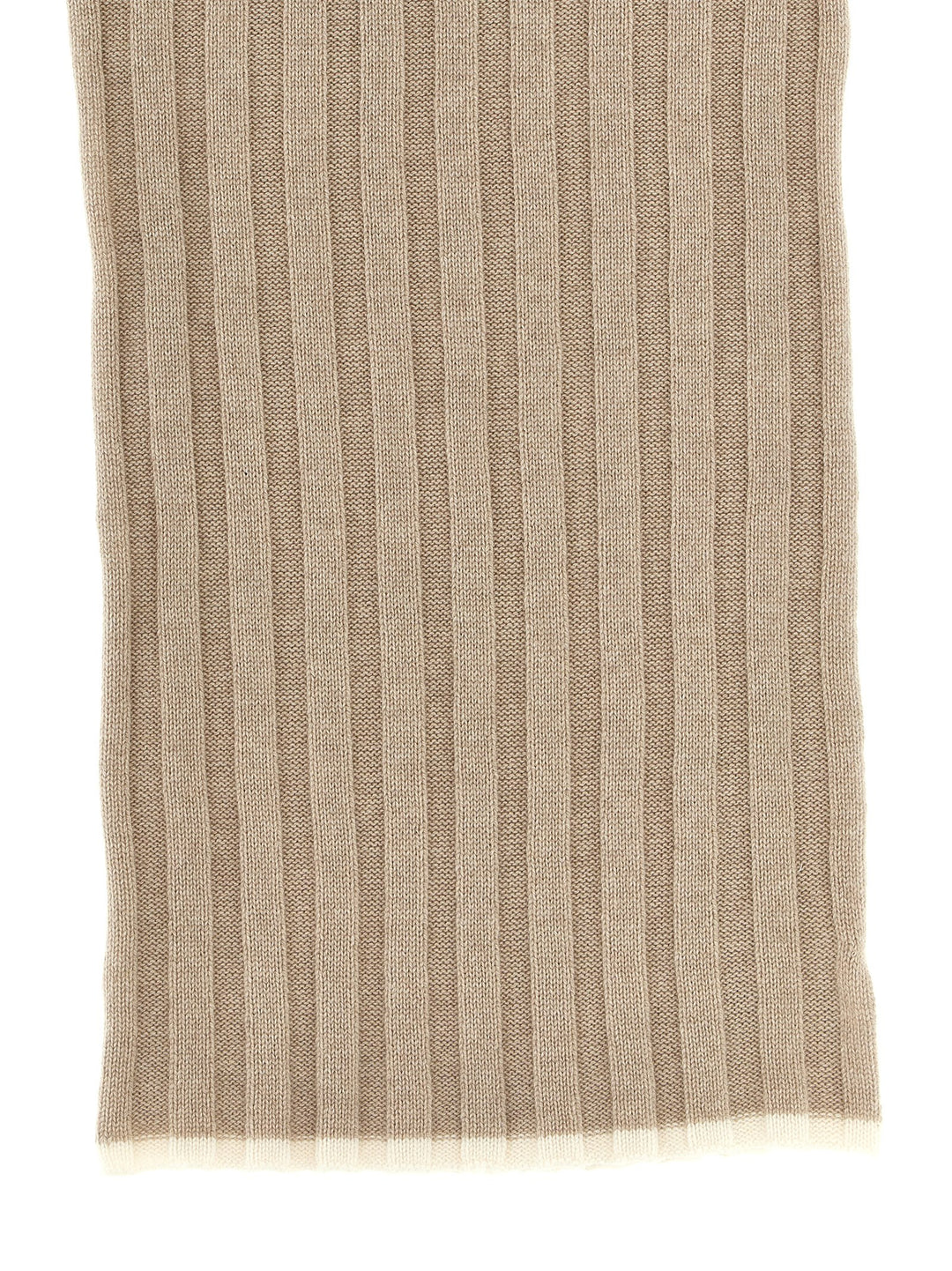 Ribbed Scarf Scarves, Foulards Beige