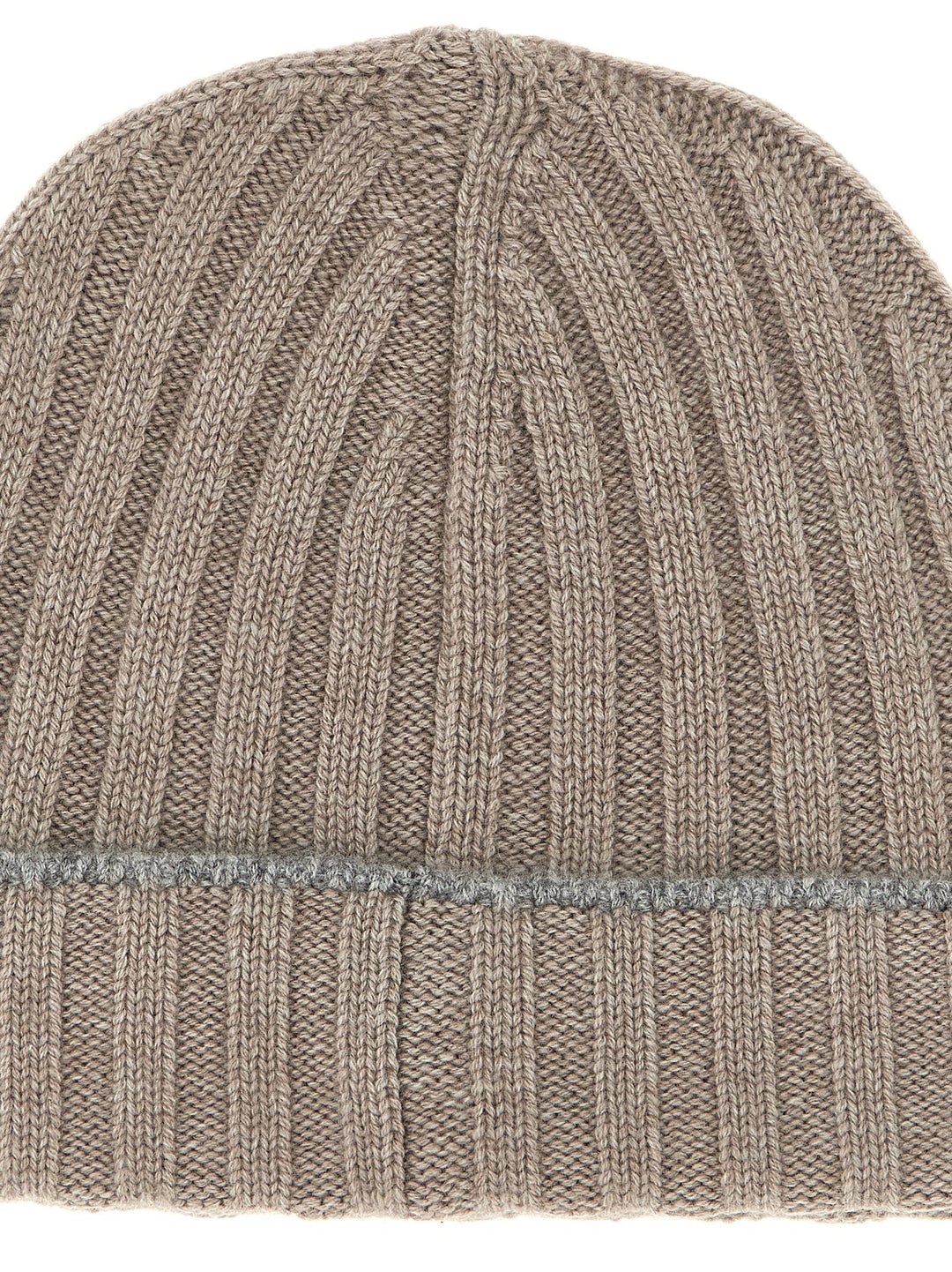 Brunello Cucinelli Cashmere Turn-Up Beanie Hats - Beige | 19b98bcca1f212e650281570261a9425dd7925ed