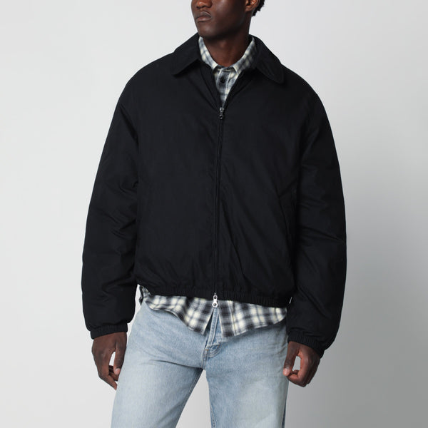 Avenue Puffa Puffer Jacket In Cotton And Nylon Black