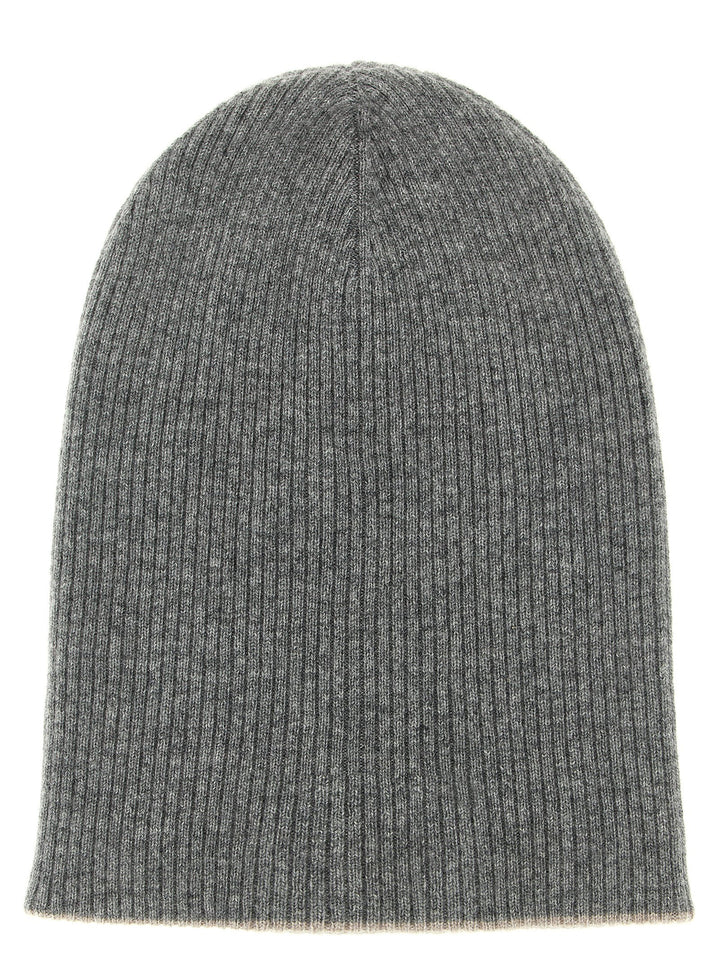 Brunello Cucinelli Cashmere Beanie Hats - Gray | b098a983ade2ede63ea20f296435963b0a3a8d18