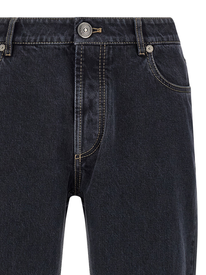 Brunello Cucinelli Garment-Dyed Jeans - Gray | 2c21b6cb28ce03b6fe85f6633f887038384809da