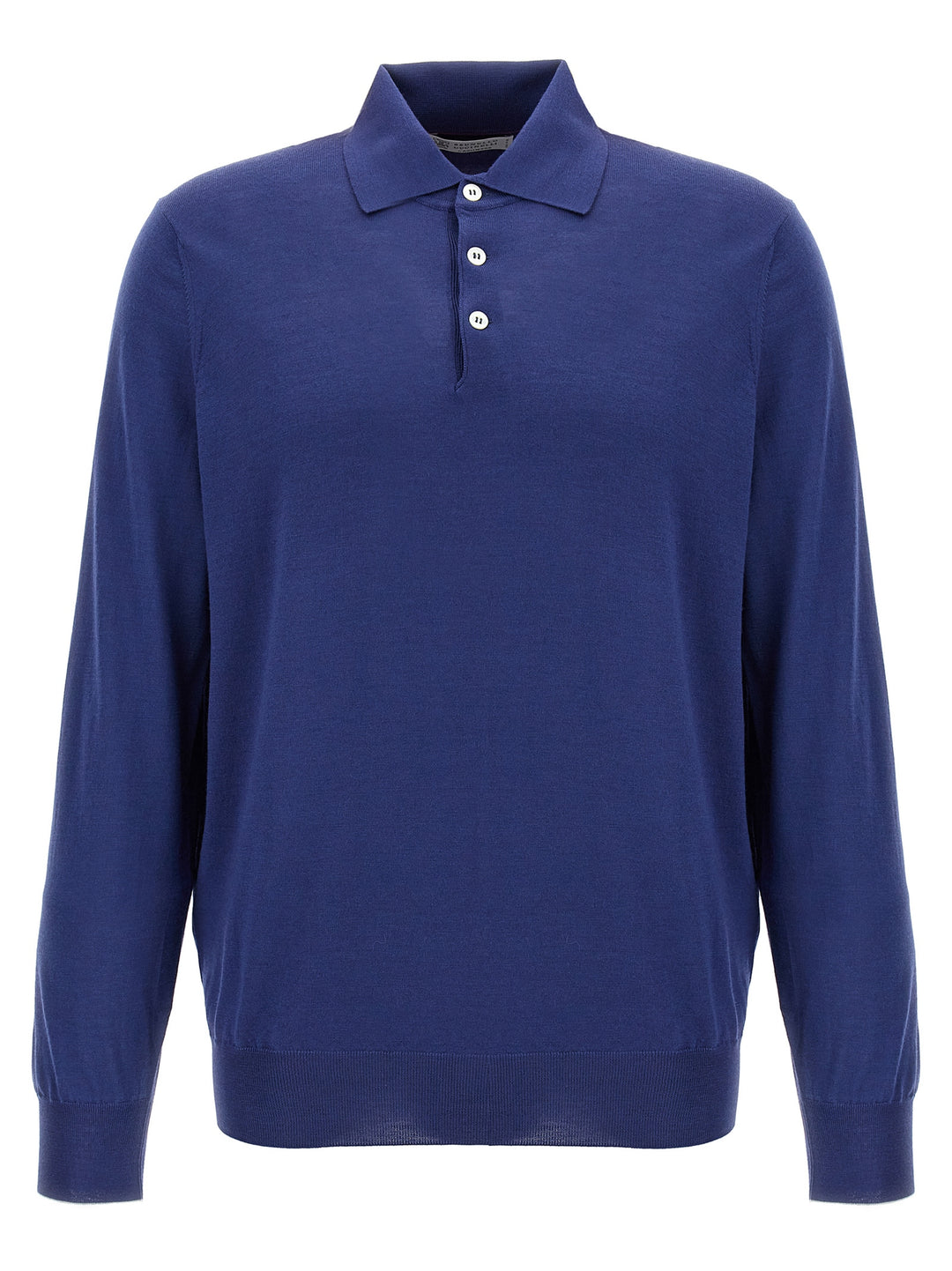 Knitted  Shirt Polo Blue