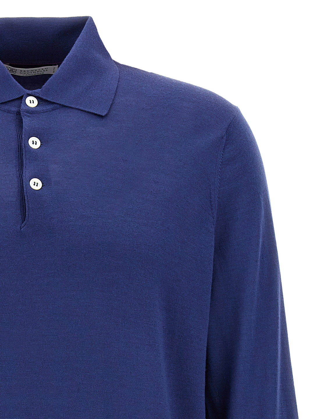 Knitted  Shirt Polo Blue