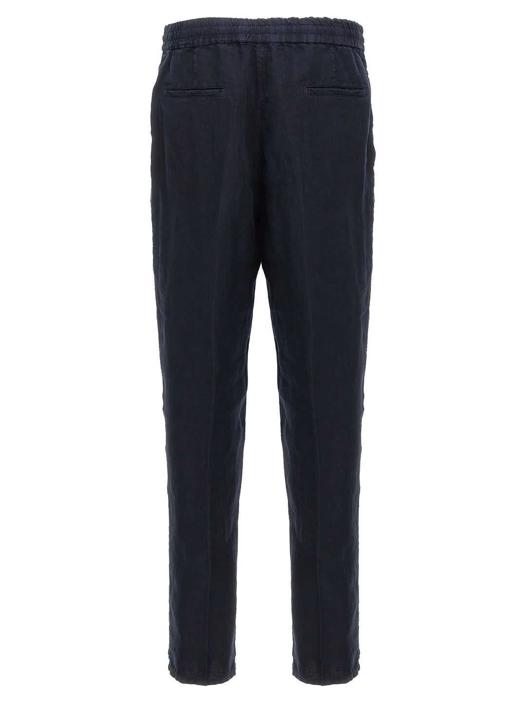 Linen Trousers Pants Blue