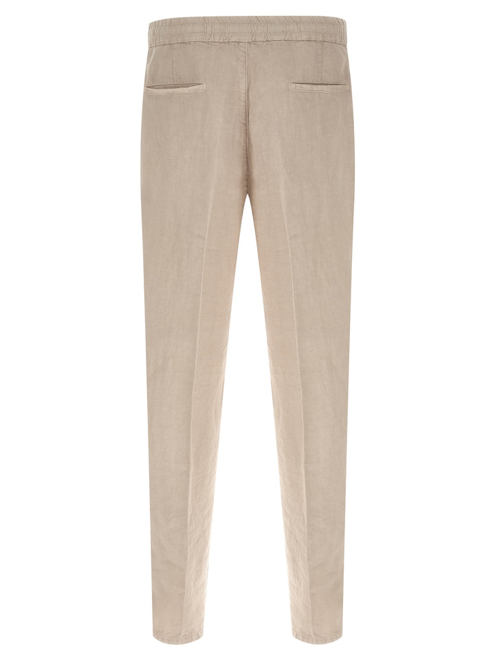 Brunello Cucinelli Linen Trousers Pants - Beige | af441835d00e30fb9f8c22f27b7cddb030e0e9ff