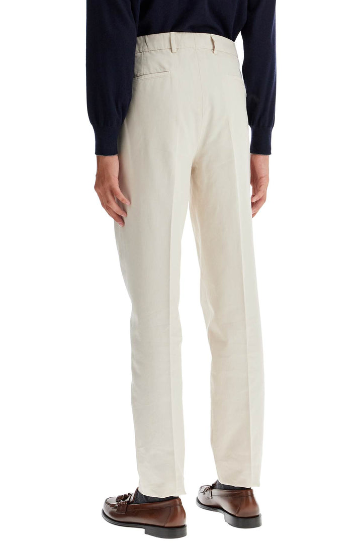 Pantaloni Leisure Fit In Gabardina