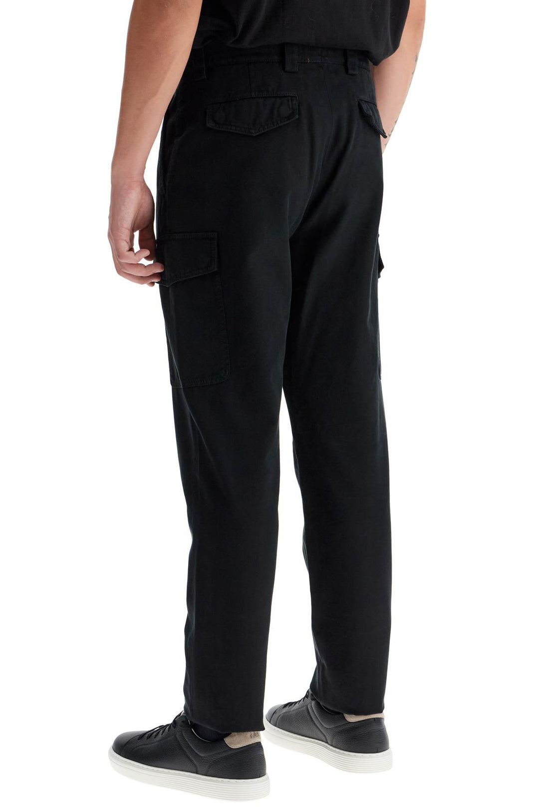 Pantaloni In Gabardina Leisure Fit