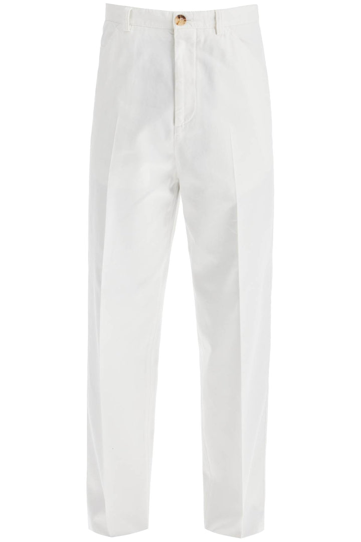 Twill Gabardine Trousers With Garment