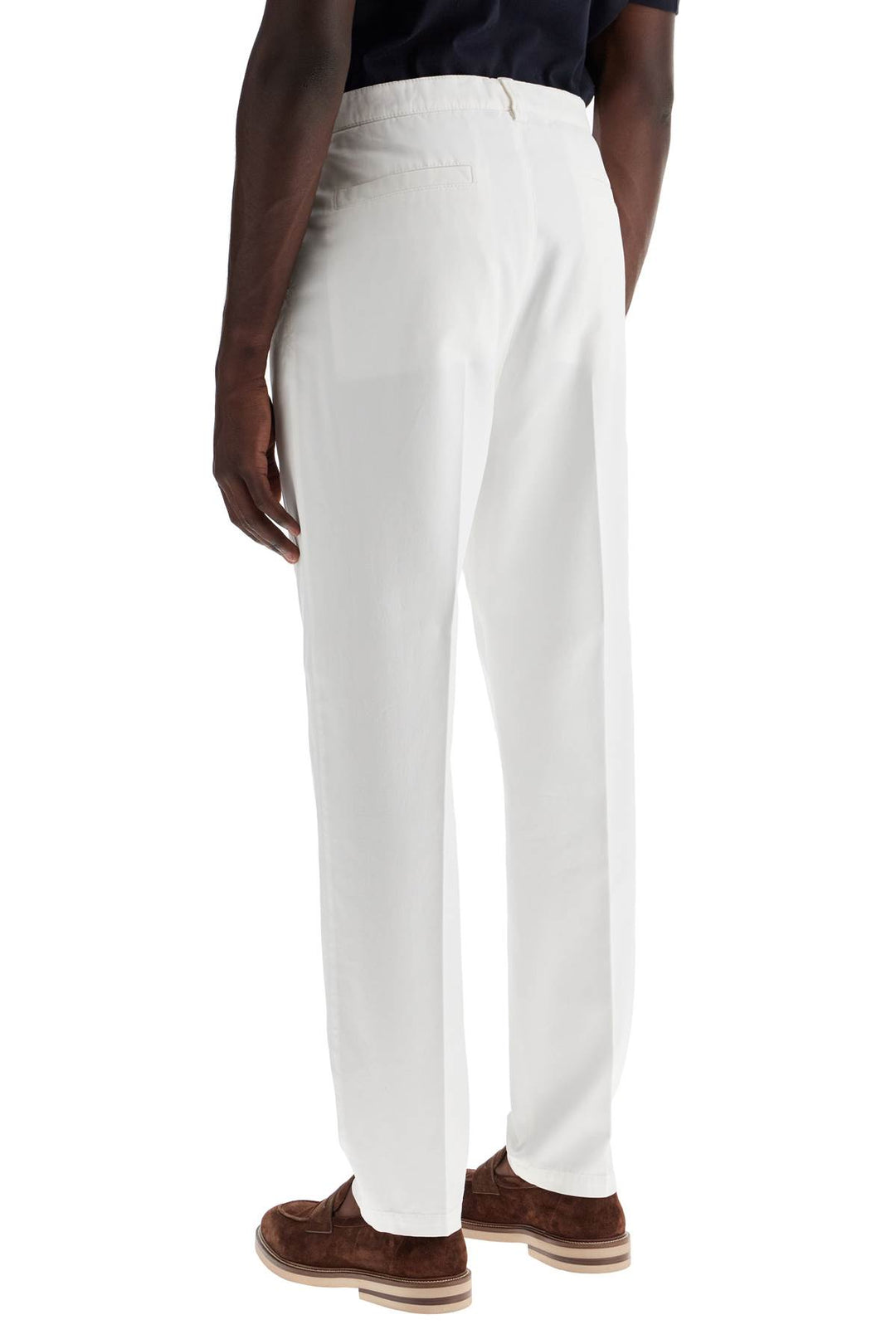 Twill Gabardine Trousers With Garment