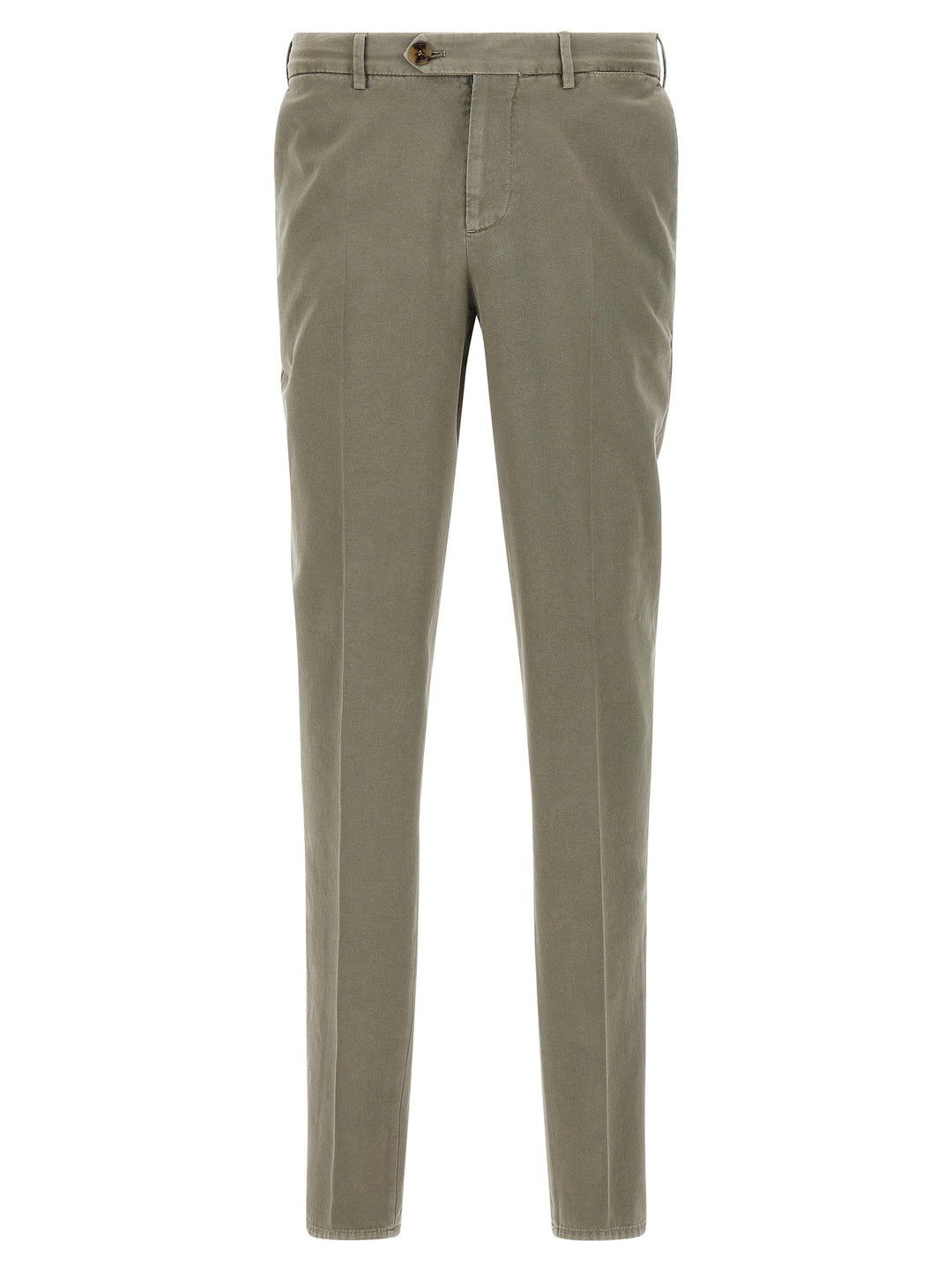 Brunello Cucinelli Cotton Trousers Pants - Green | f5927d7405ab0f64e329d5b2babe295776b94664