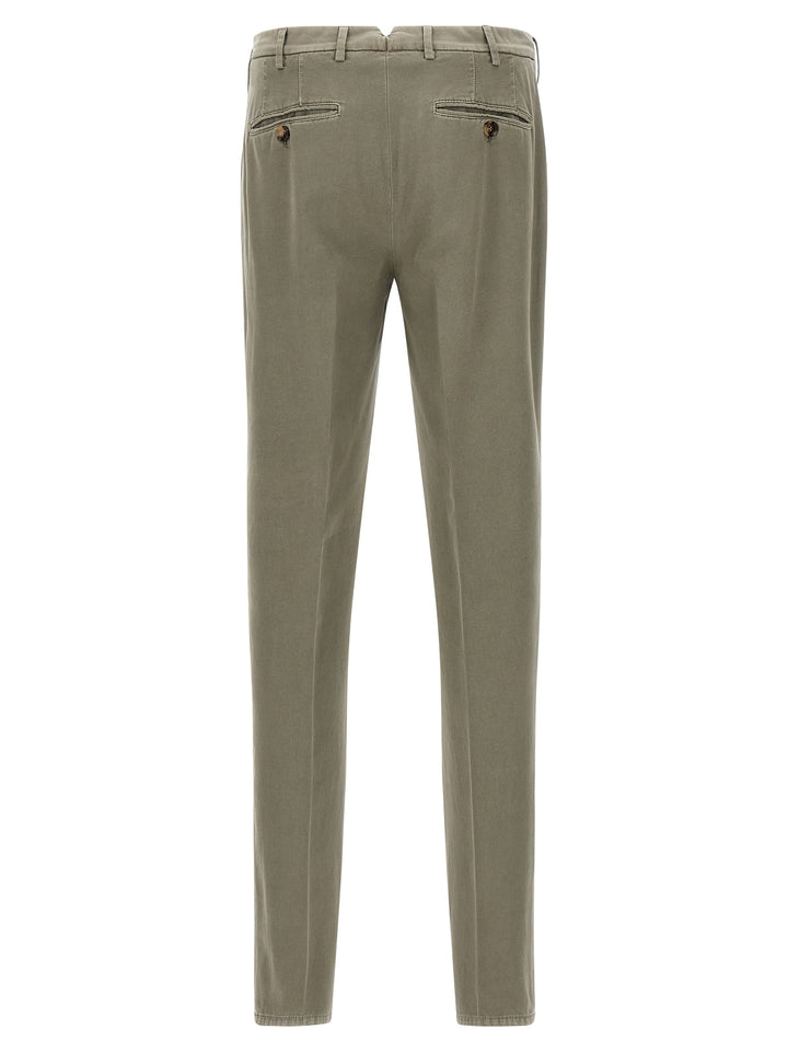Brunello Cucinelli Cotton Trousers Pants - Green | 6f27403a1c5eaf7a9a779c02fa766f7d9d5e5b68
