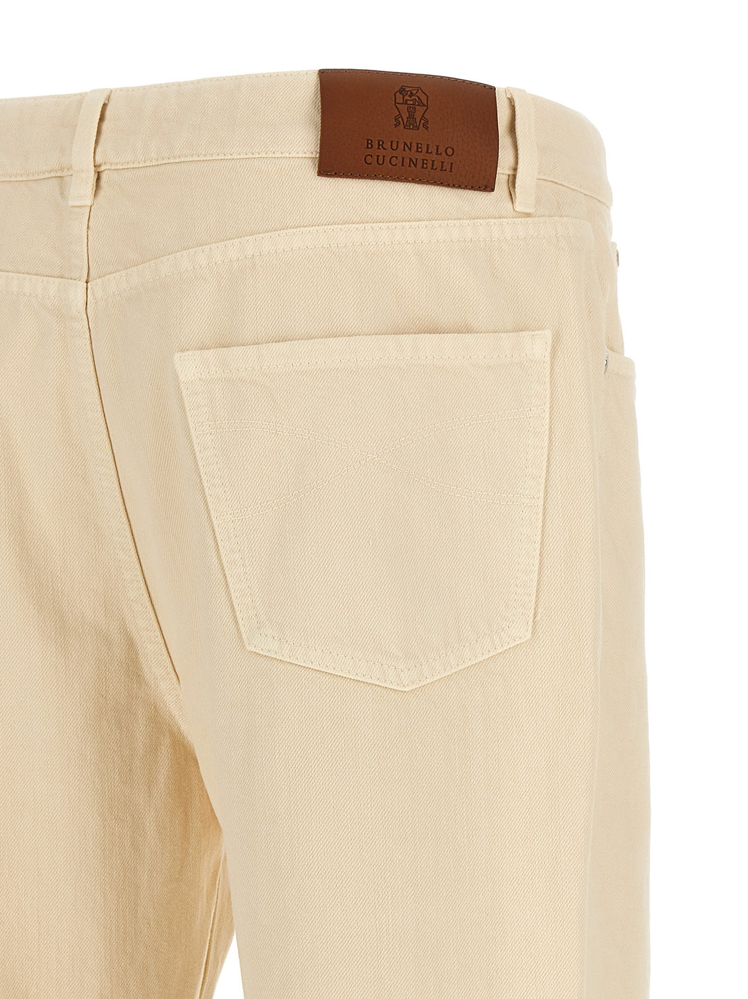 Denim Leisure Fit Pants White