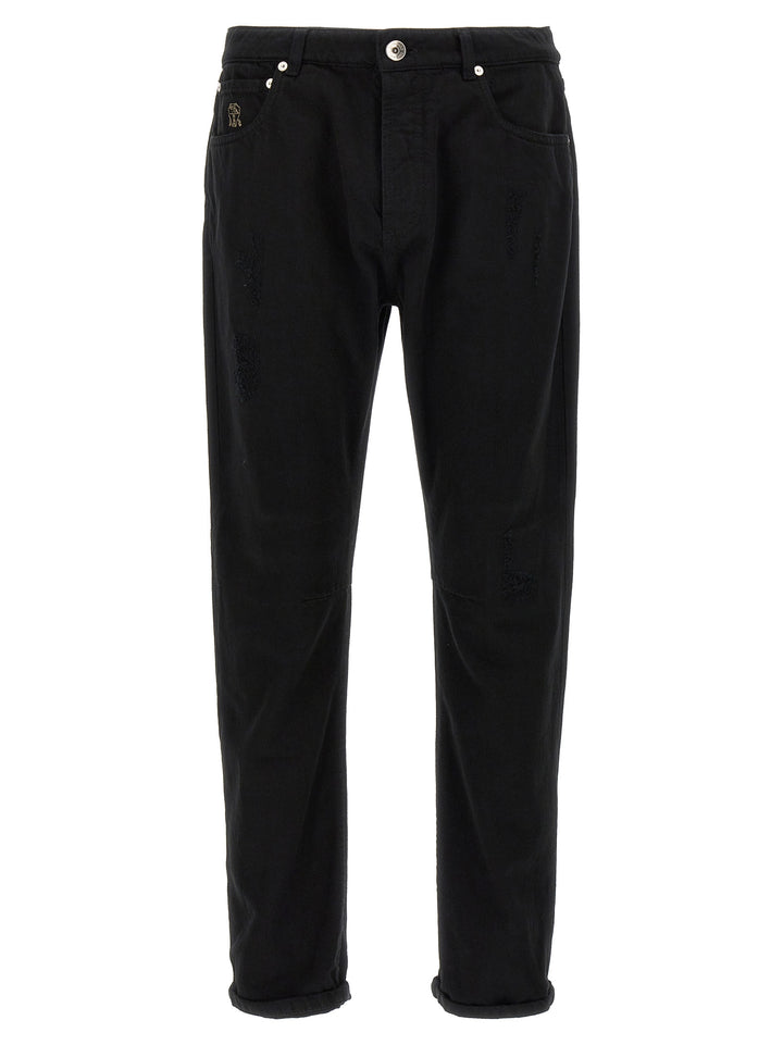 Denim Breaks Leisure Fit Pants Black