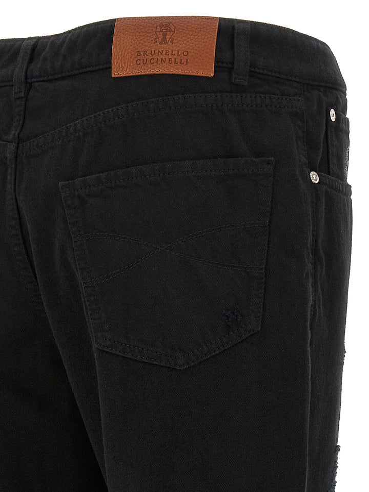 Denim Breaks Leisure Fit Pants Black