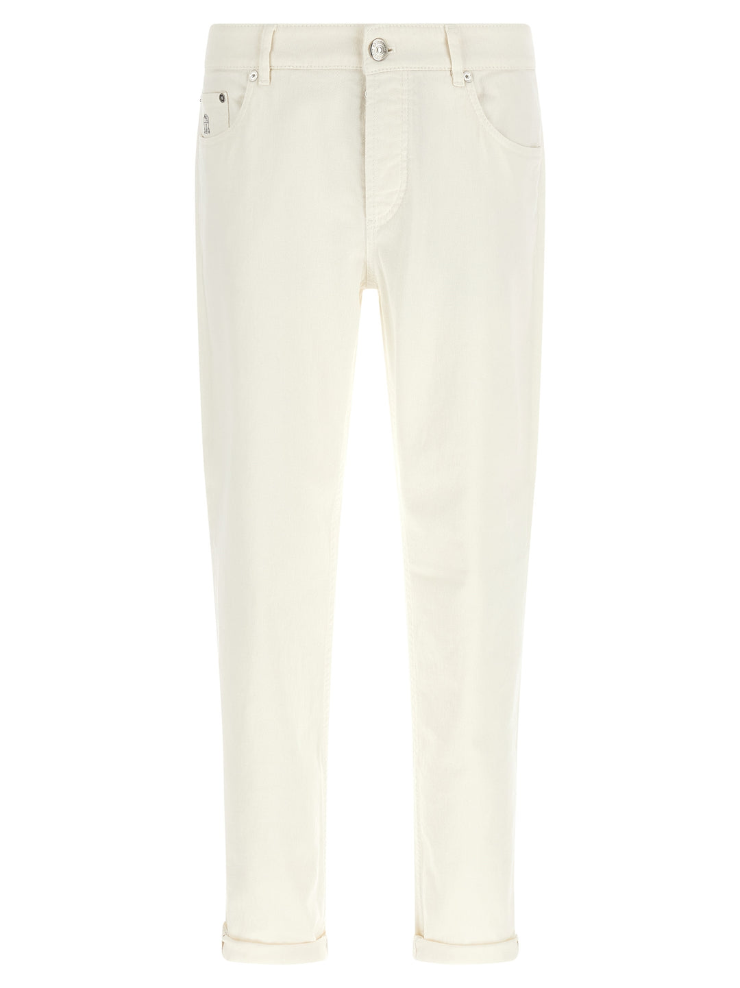 Brunello Cucinelli Traditional Fit Jeans - White | a275841431f3cbe6992a63676904807665f3c300