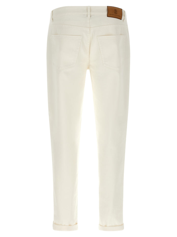 Brunello Cucinelli Traditional Fit Jeans - White | f0e3efc8c9e498227773faa347de551b9ab3c3a9