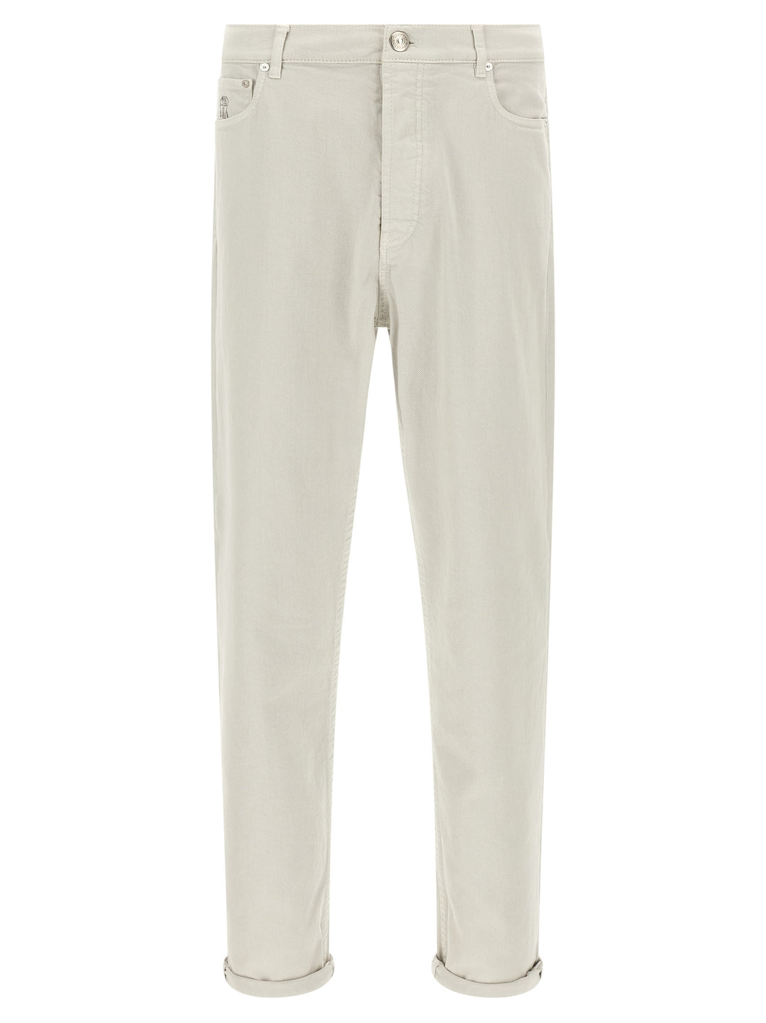 Brunello Cucinelli Garment-Dyed Denim Jeans - Gray | 110003b124edd54651a00016e258a774f5658171