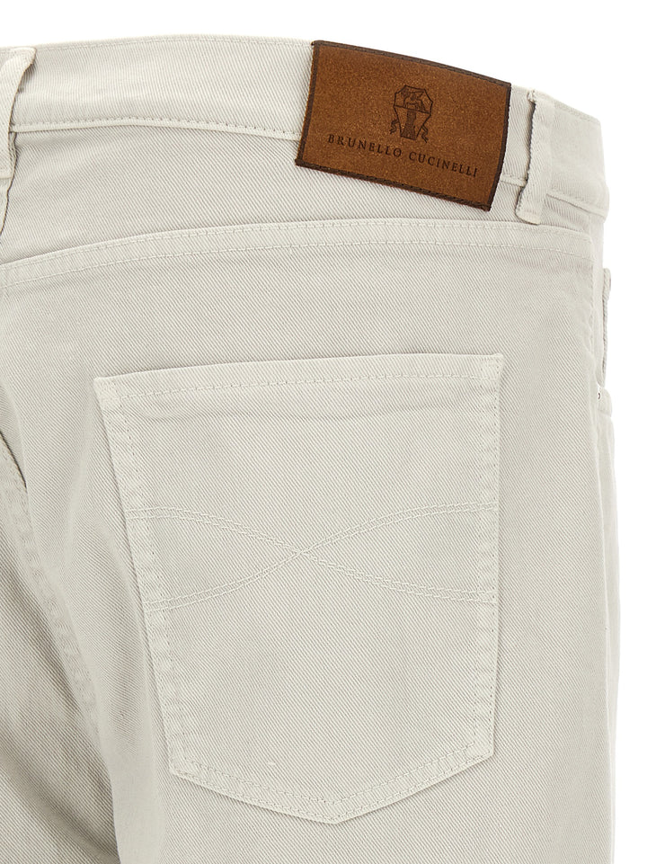 Brunello Cucinelli Garment-Dyed Denim Jeans - Gray | 75d54b60b5cb3c8a2df86cfc1bc0729e2a7cc4ff
