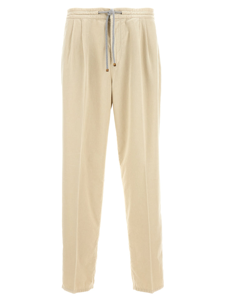 Corduroy Trousers Pants Beige