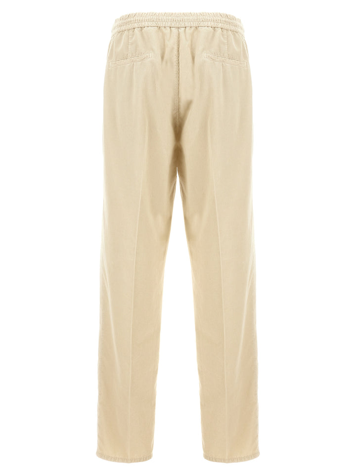 Corduroy Trousers Pants Beige