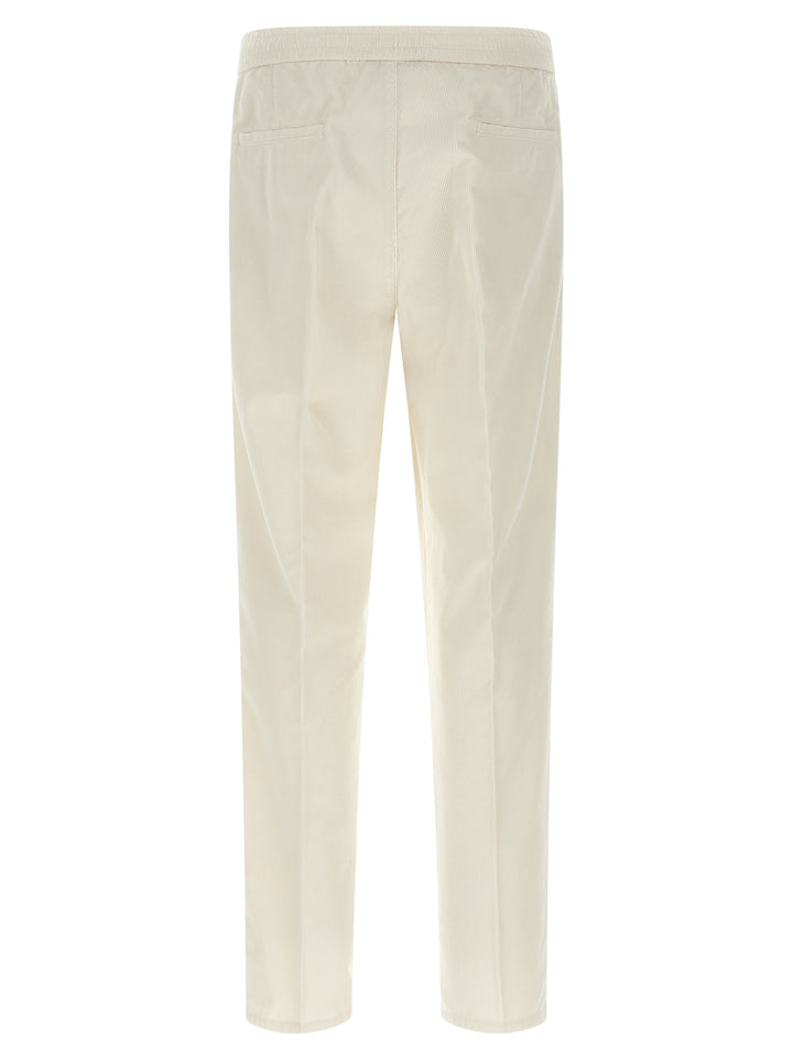 Brunello Cucinelli Corduroy Trousers Pants - White | 1836362c520a4083365f1c8b55c4f43ea8f4c55b