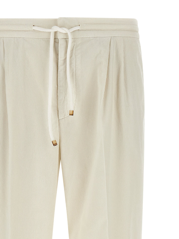 Brunello Cucinelli Corduroy Trousers Pants - White | a88970d4832fd30d95c28e2c4f10933d74f5646d