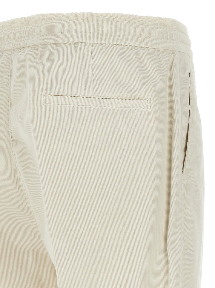 Brunello Cucinelli Corduroy Trousers Pants - White | c80e8453ca88ef2684f323ef9716af1f4543f32f