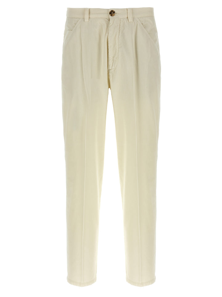 Brunello Cucinelli Corduroy Trousers Pants - Beige | 807cd694e8aaba7f8ce5b038dabb927d1d2b8a35