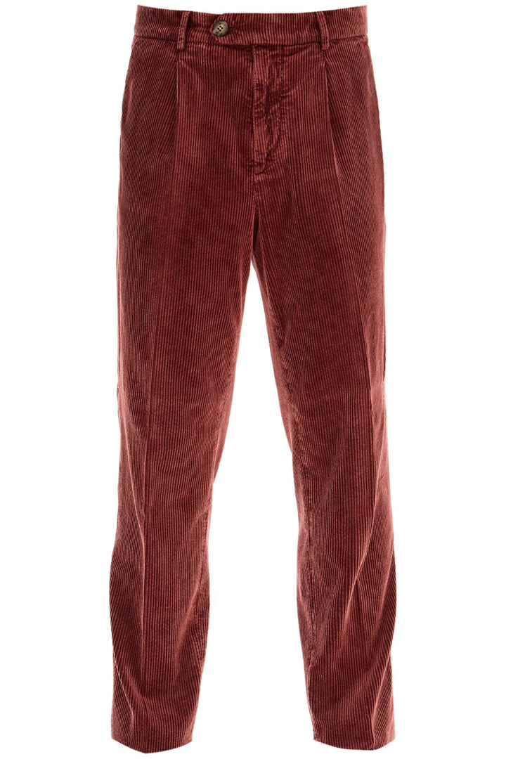 Pantaloni In Corduroy Leisure Fit