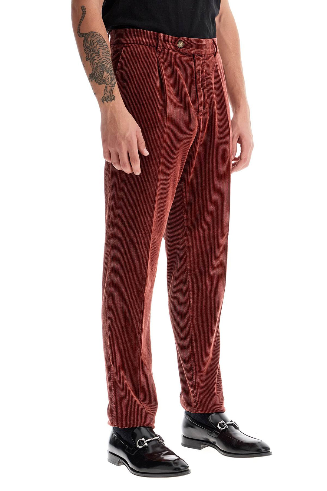 Pantaloni In Corduroy Leisure Fit