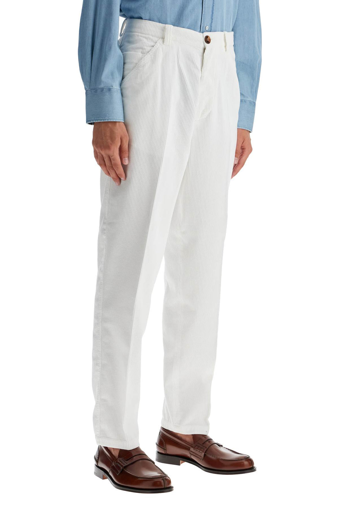 Pantaloni In Corduroy Leisure Fit