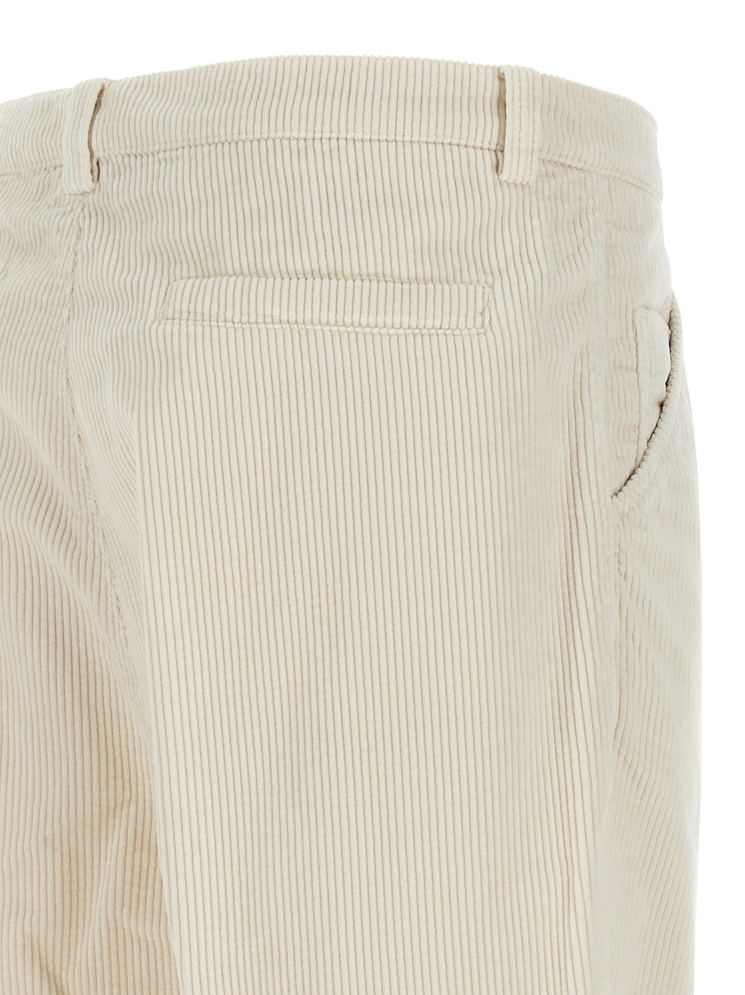 Brunello Cucinelli Corduroy Pants - White | 89744a4fa82ba781bd3b22e59eb16068c45d15e0