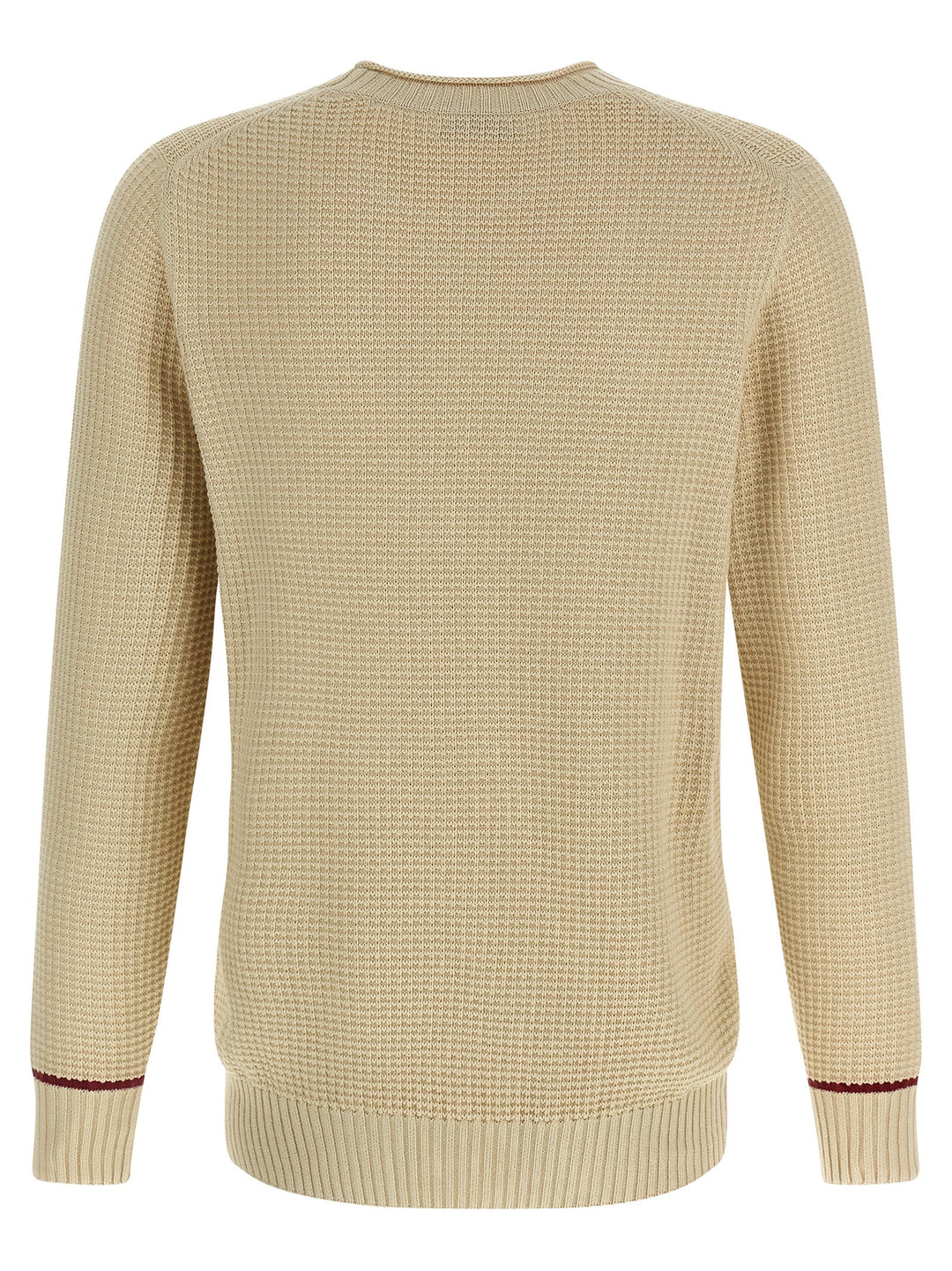 Brunello Cucinelli Waffle Stitch Cotton Sweater Sweaters and Cardigans - Beige | ad6b63476c6aedf24a289dec95cf74b00b600955