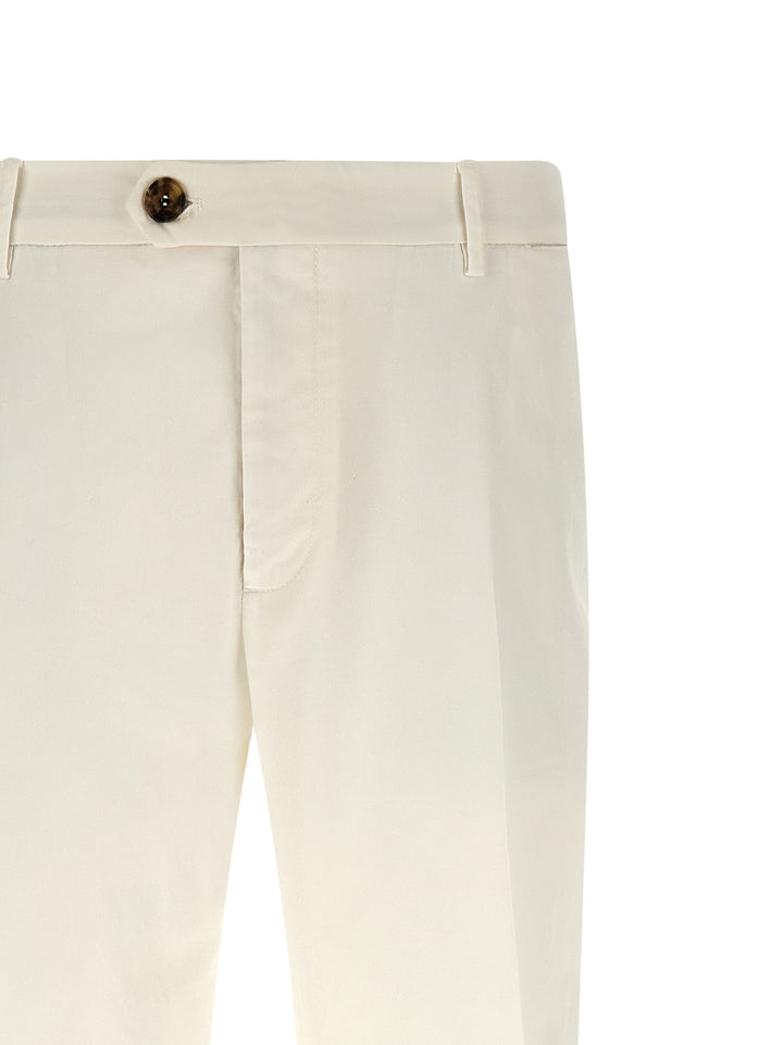Brunello Cucinelli American Pima Cotton Pants - White | ff7049b73709f51c037c9ffa3b9576ab0ebd8383