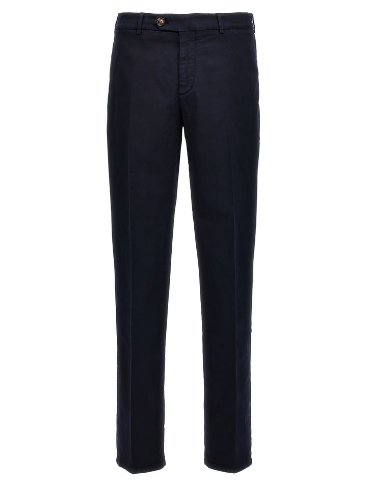 Brunello Cucinelli Flat Front Pants - Blue | a4674e91ea154d26f63923ffcf46d880e2935546