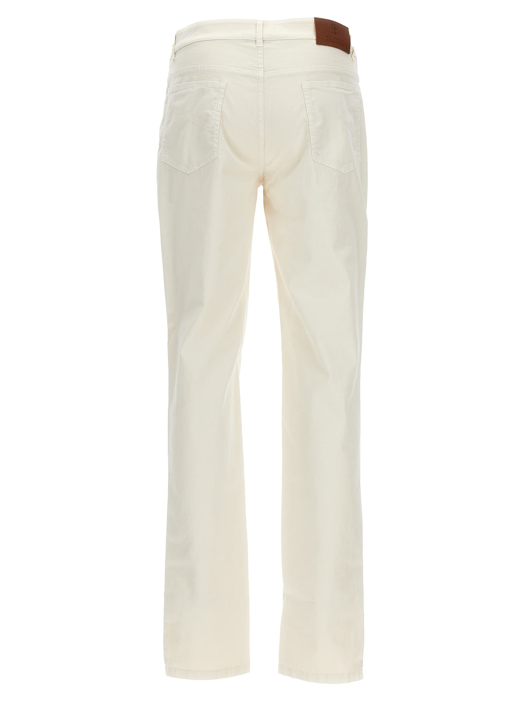 Embroidery Logo Pants Beige